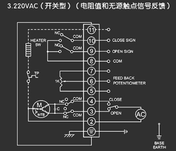 220VAC開關(guān)型<a href='http://iibll.cn/Product/diefa/diandongdiefa/' target='_blank'>電動<a href='http://iibll.cn/Product/diefa/' target='_blank'>蝶閥</a></a>接線圖